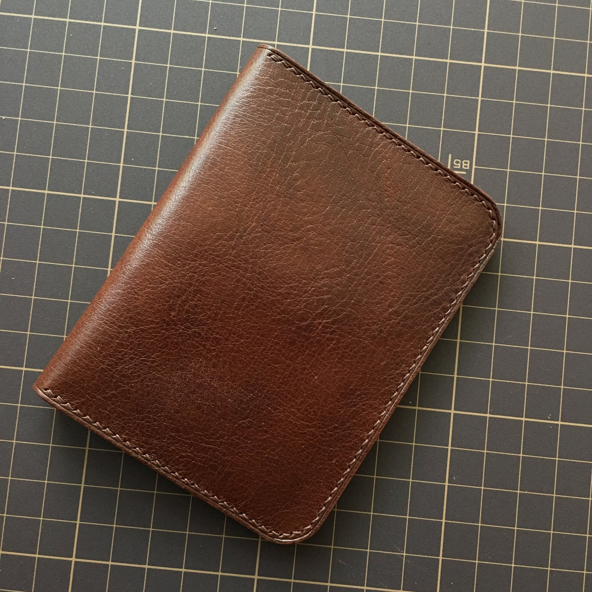 Handmade Vachetta Leather Mini Wallet - Personalized Gift