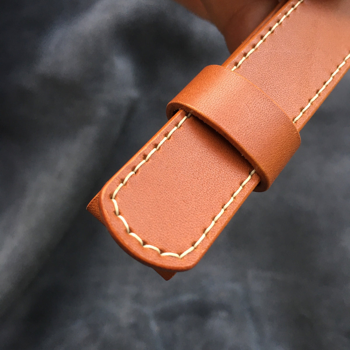 Tan Brown Badalassi Carlo Leather Watch Strap | Handmade