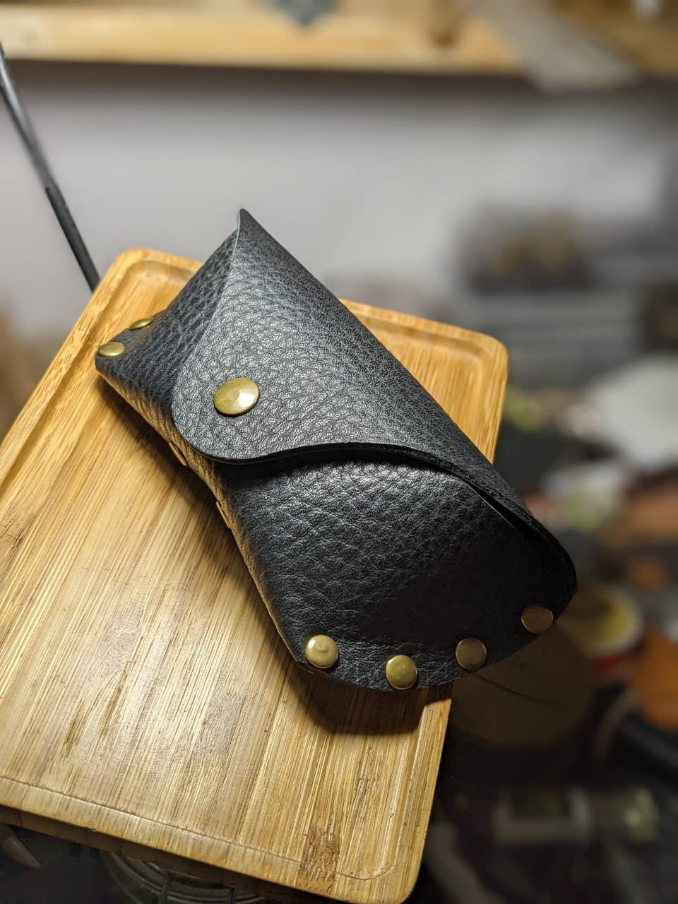 Leather Glasses Case: Personalized Monogram Gift