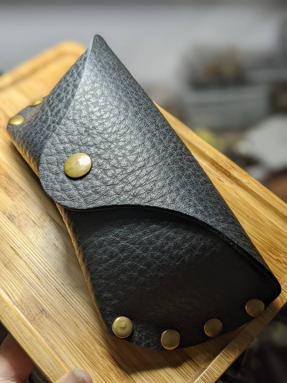 Leather Glasses Case: Personalized Monogram Gift
