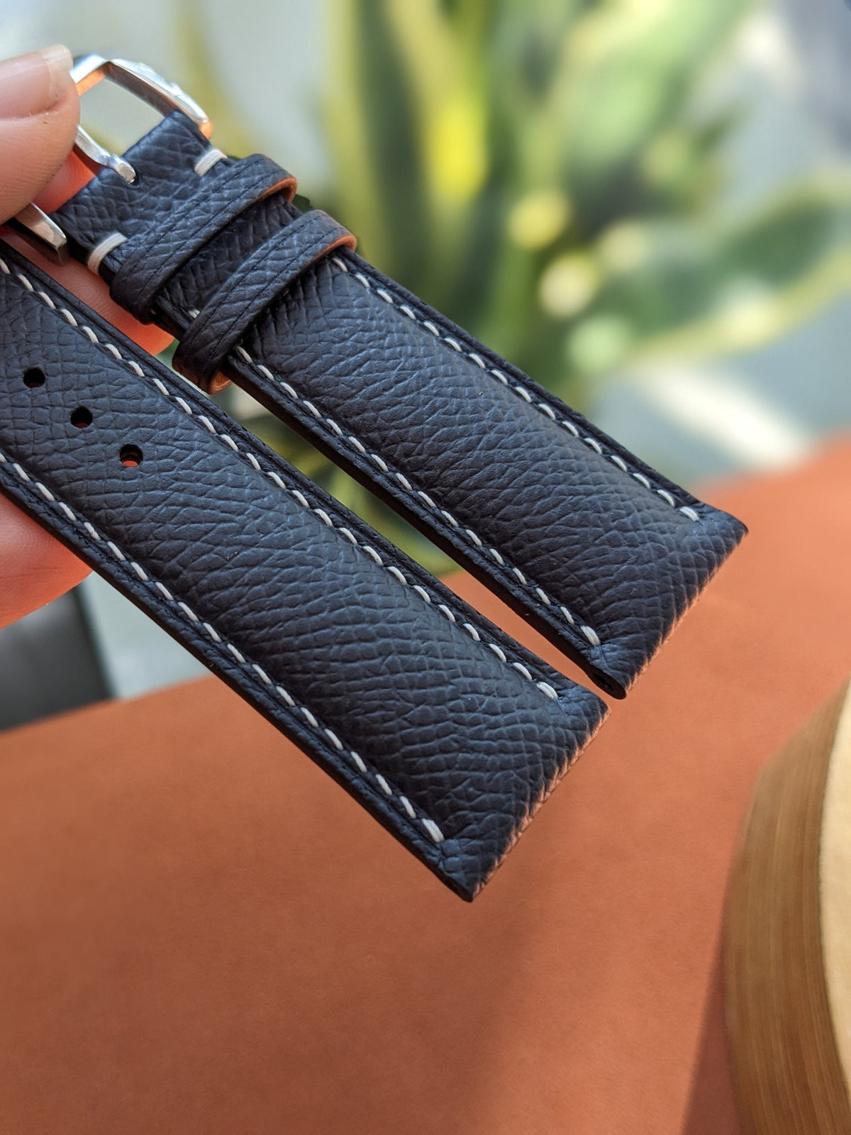 Epsom Leather Watch Strap | Handcrafted Band 18–24mm