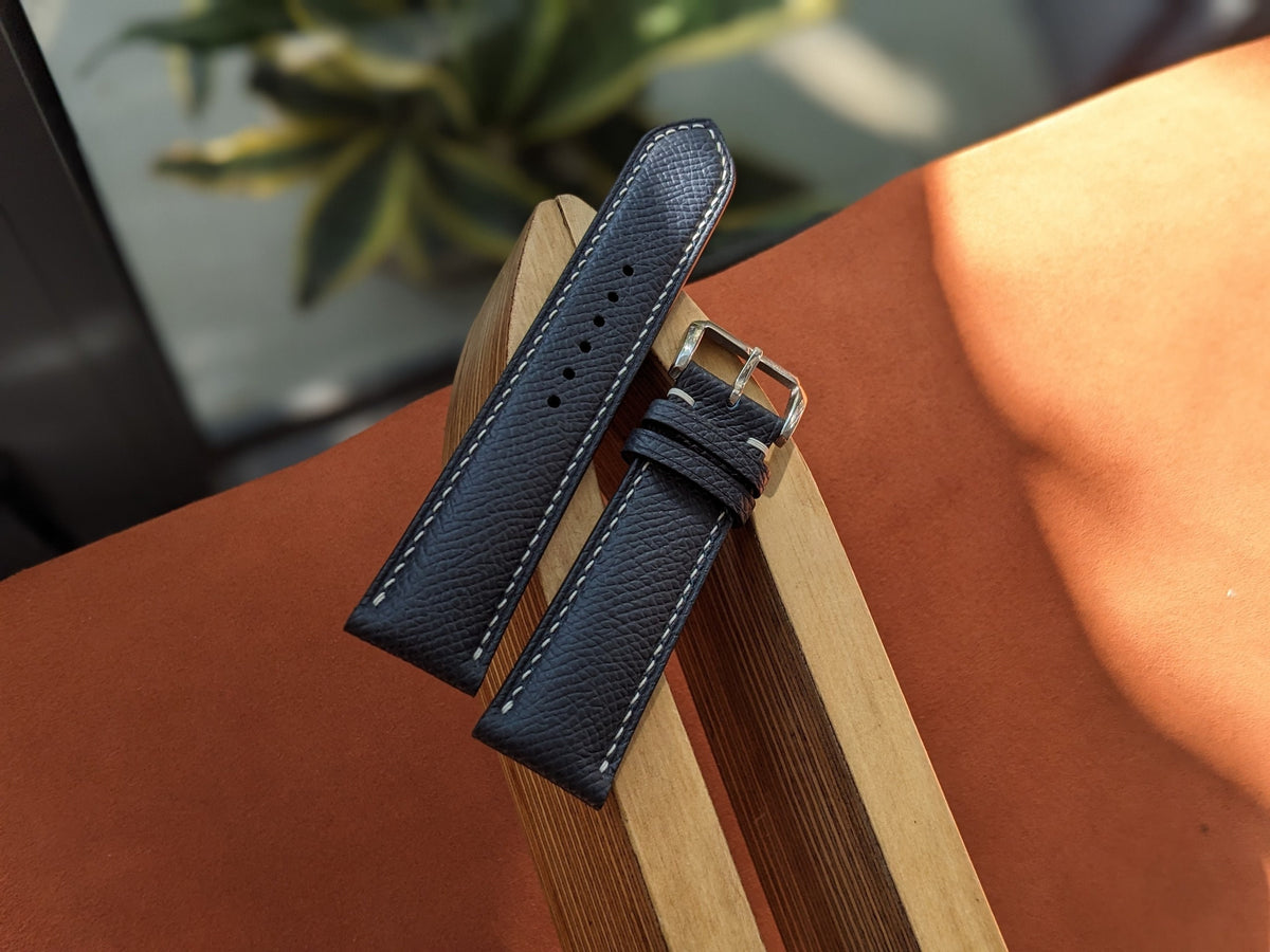 Epsom Leather Watch Strap | Handcrafted Band 18–24mm