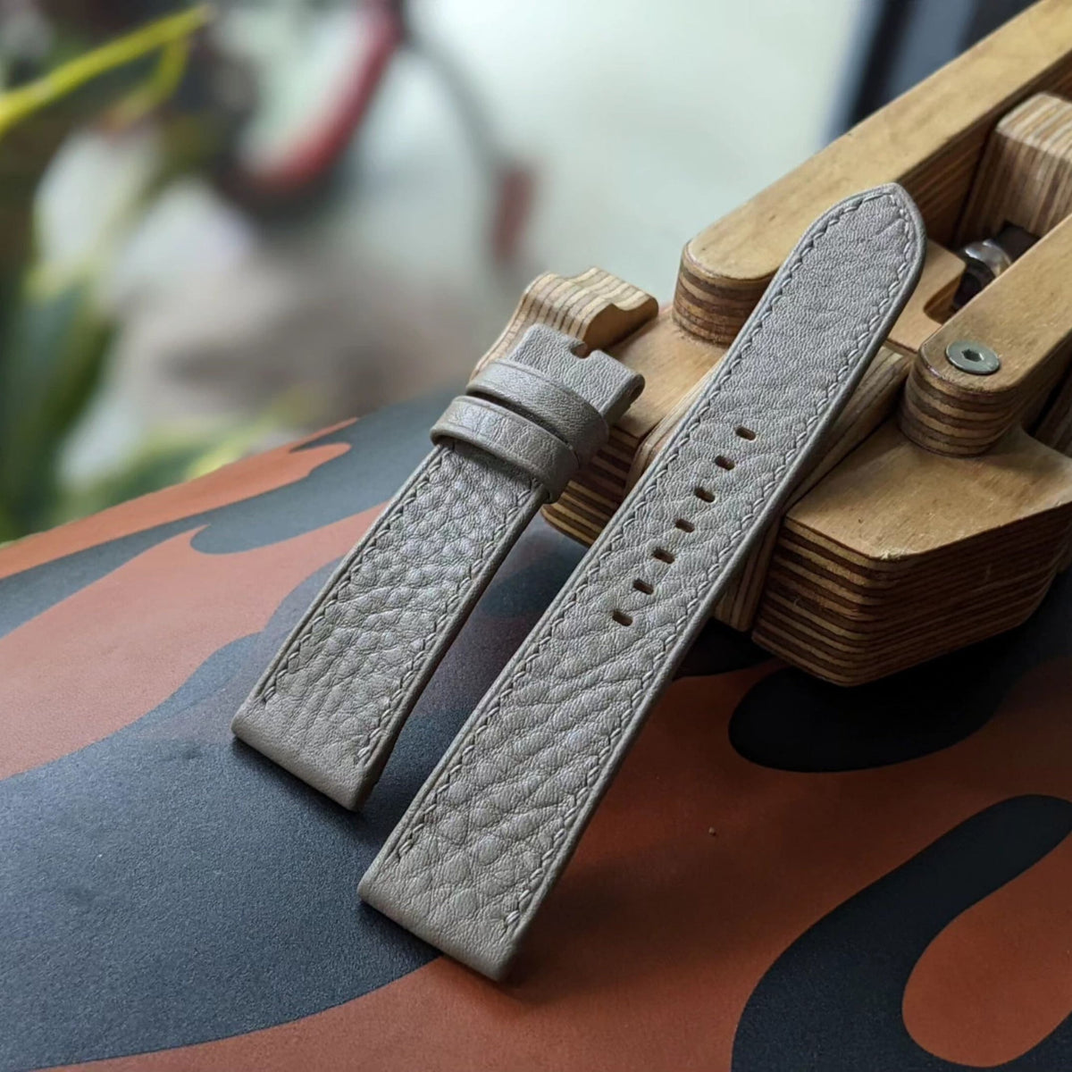 Rolled Edge Calfskin Leather Watch Strap – Handmade | 18mm to 24mm