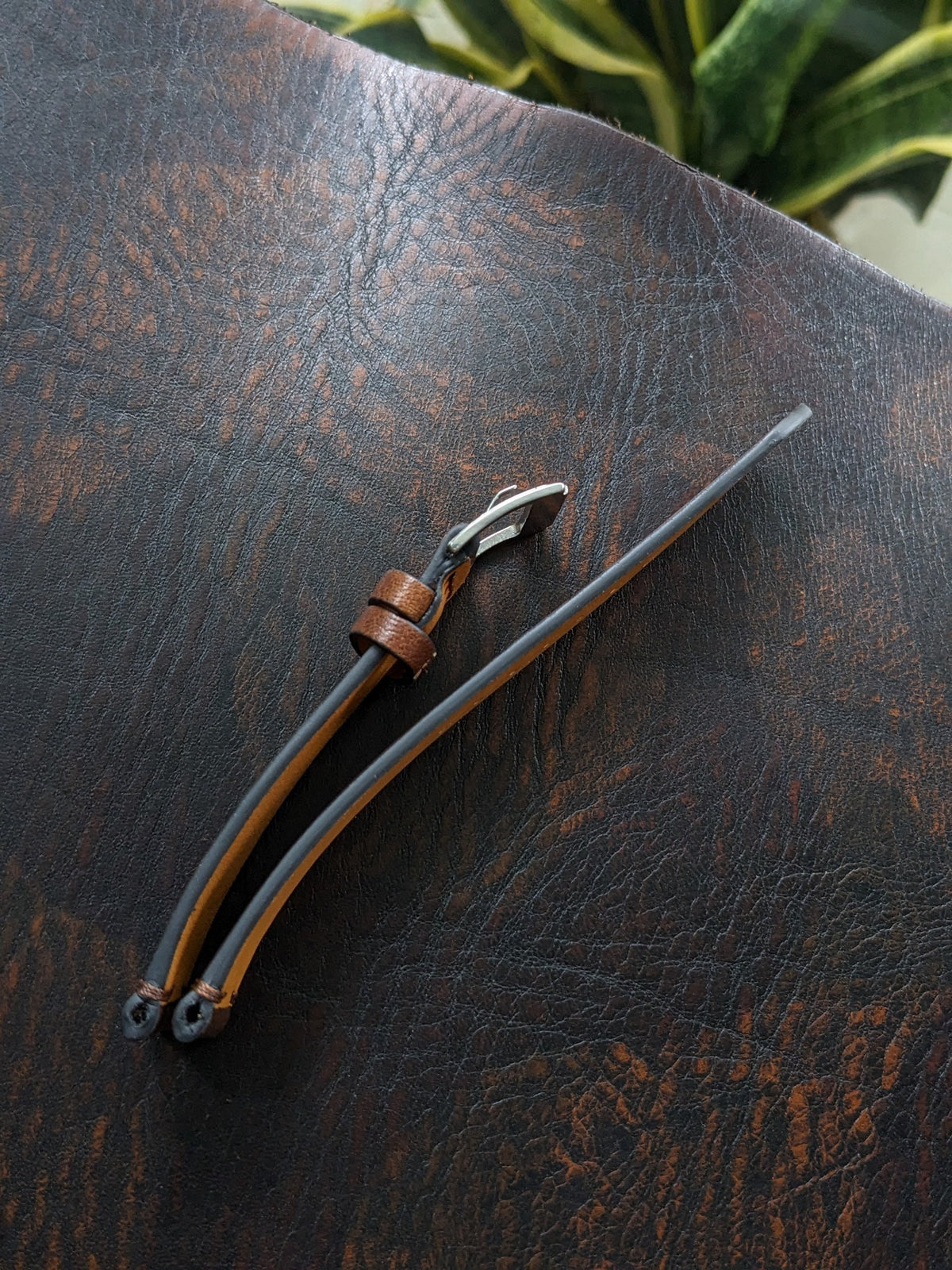 Genuine Vachetta Luxury Handmade Brown Vachetta Watch Strap size 18mm-24mm