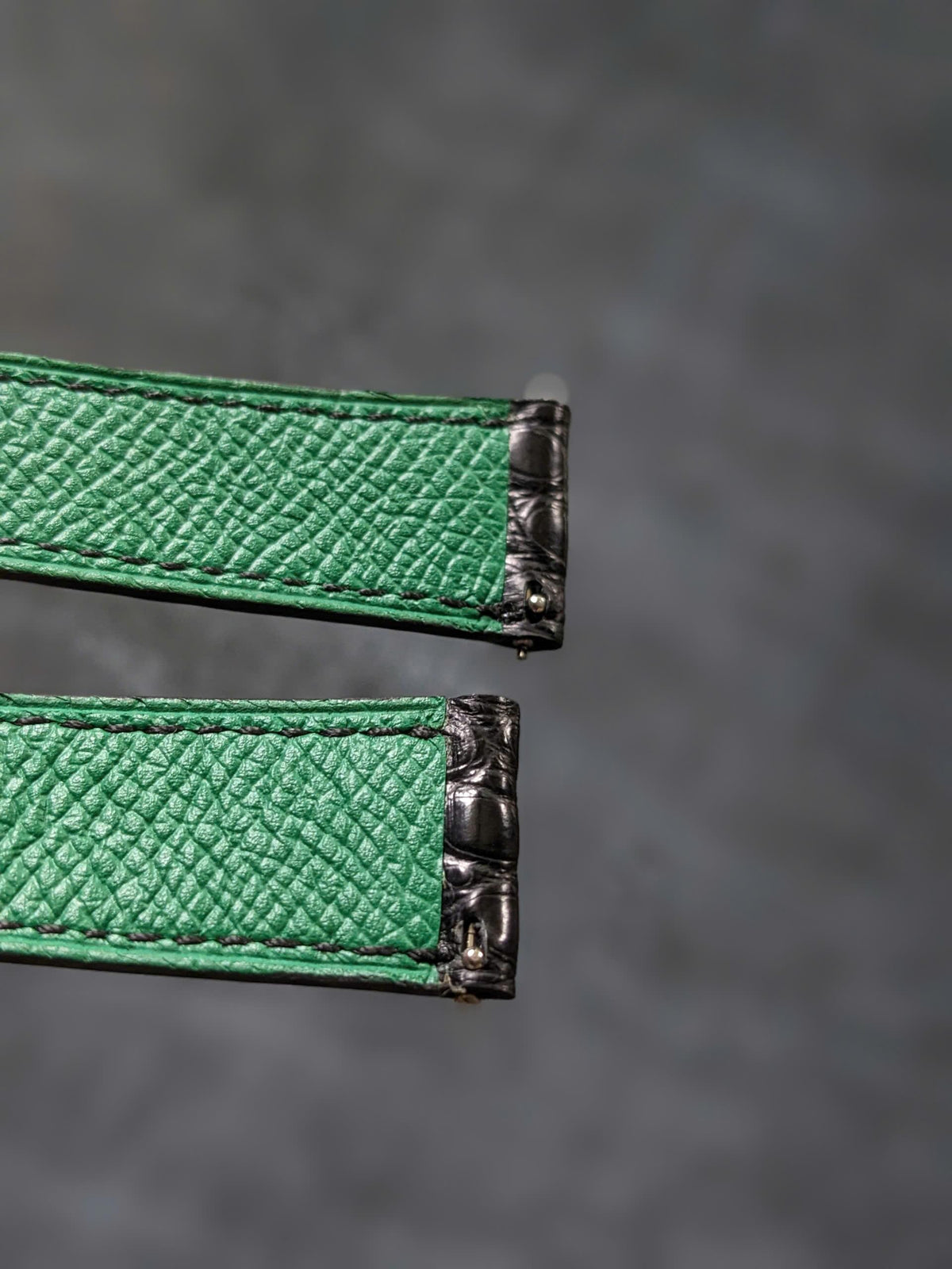 Flank Alligator Watch Strap Handmade Leather I Watch band size 18mm,20mm,22mm,24mm