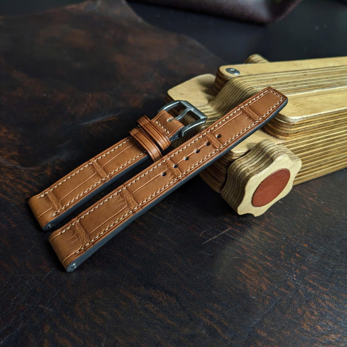Quick Release Alligator Watch Strap | Handcrafted Leather Band 18–24mm