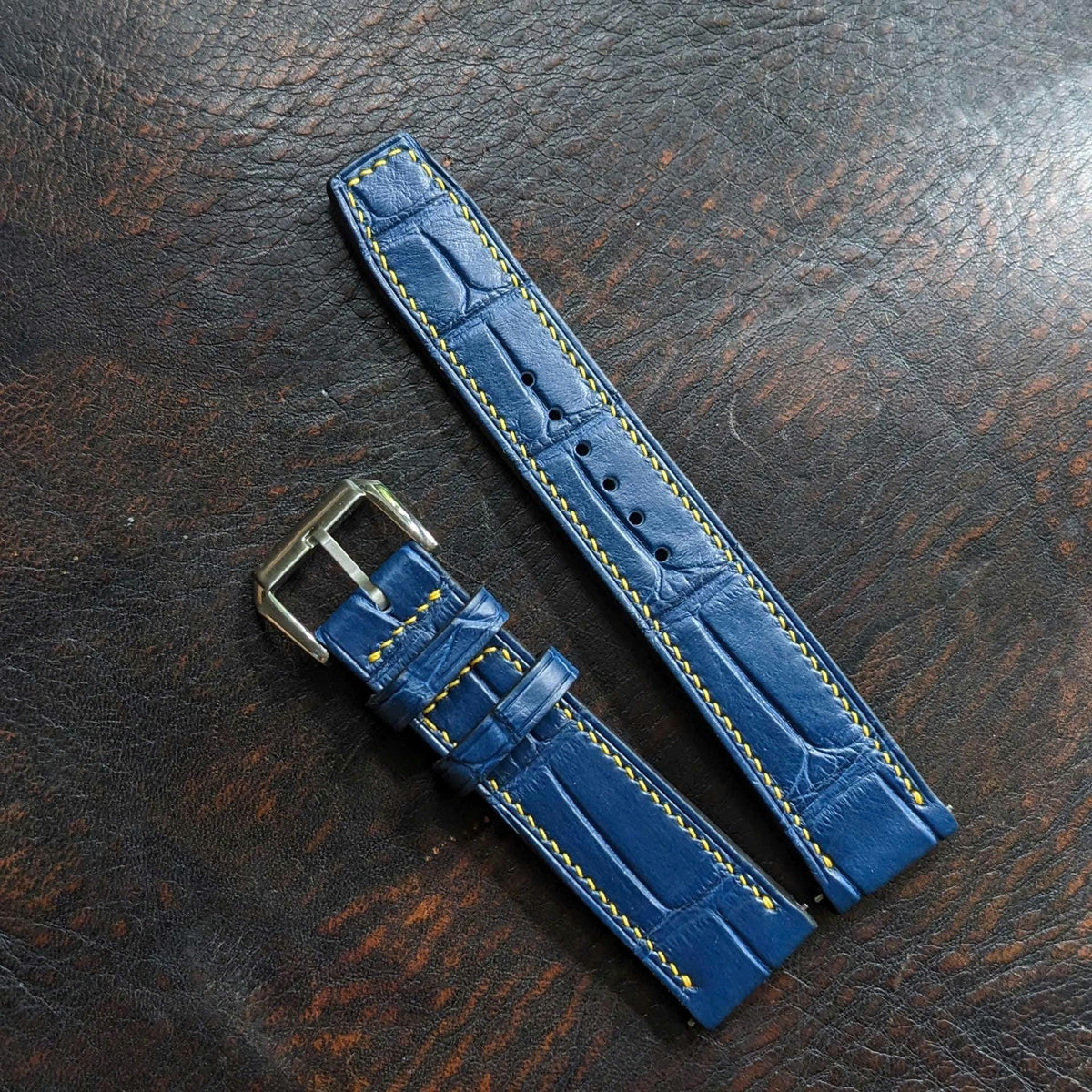 Alligator Leather Watch Strap – Quick Release | Handmade | 18mm to 24mm
