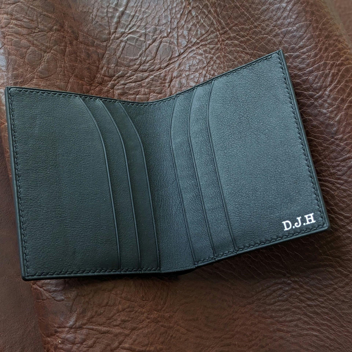 Croco Mini Wallet Leather Handmade I Customize Wallet