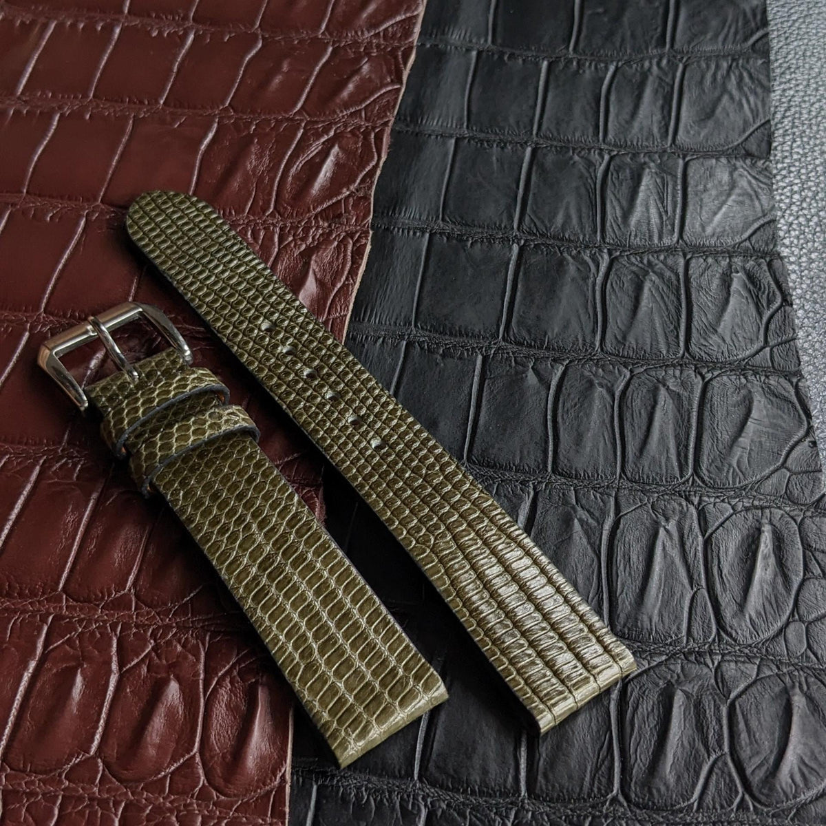 Lizard Leather Watch Strap I Watch band size 18mm,20mm,22mm,24mm