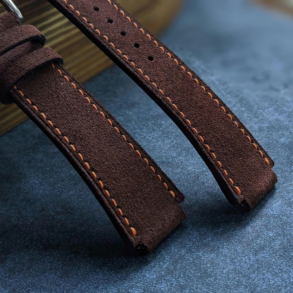 Brown Suede Custom-Made Watch Strap Leather Watch band size 18mm,20mm,22mm,24mm