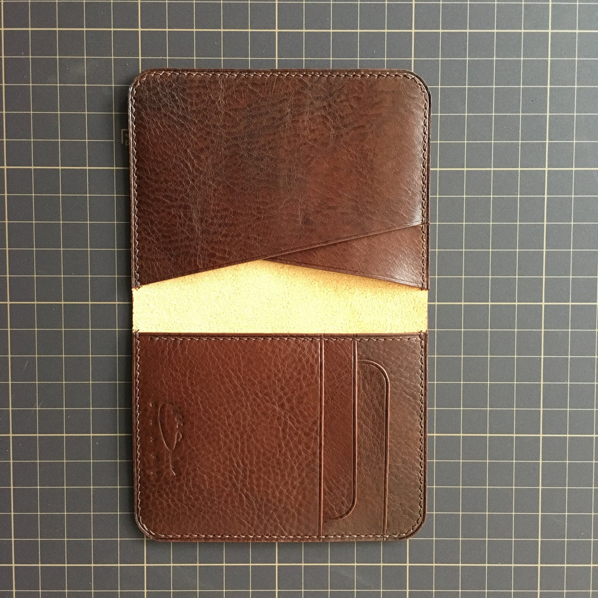Handmade Vachetta Leather Mini Wallet - Personalized Gift