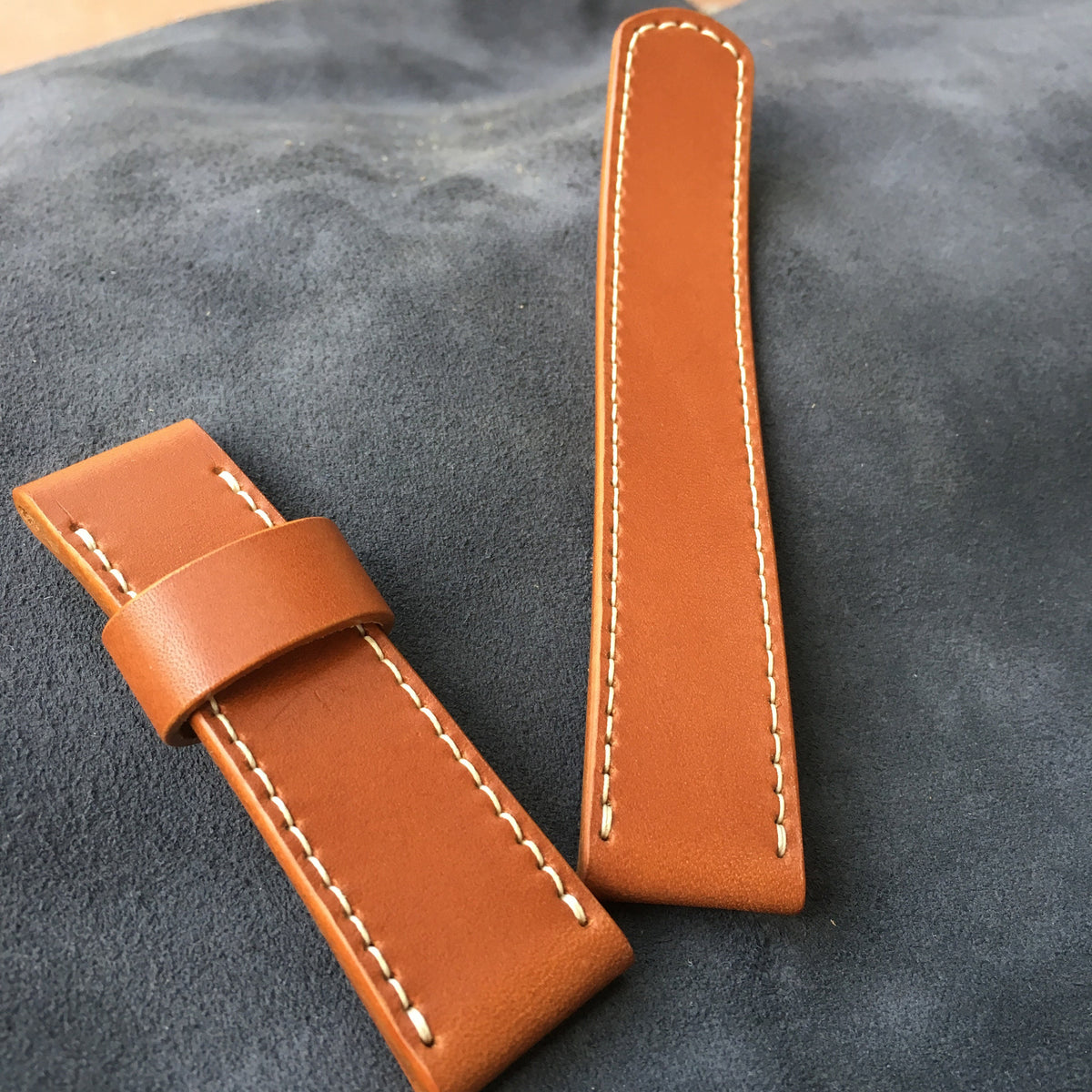 Tan Brown Badalassi Carlo Leather Watch Strap | Handmade