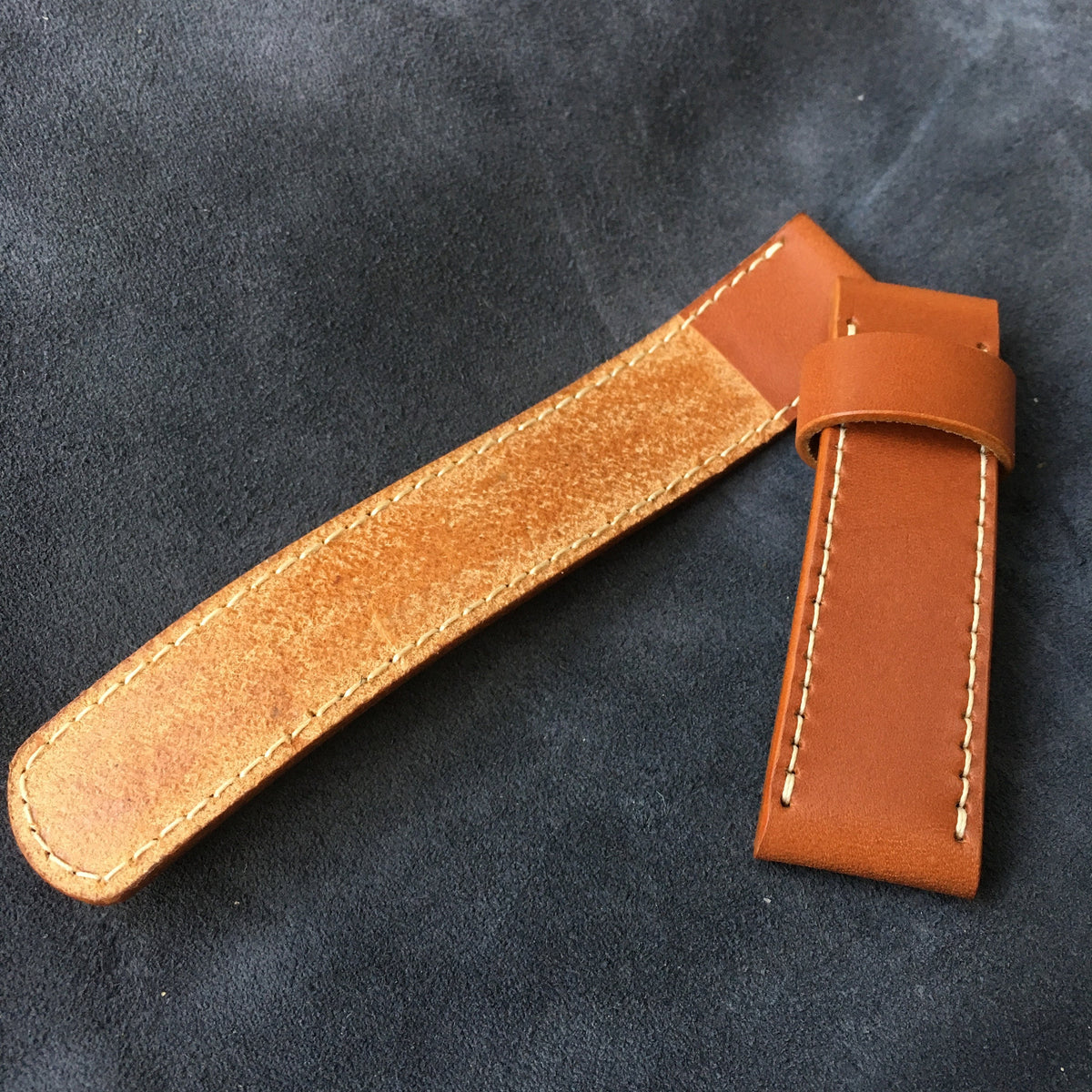 Tan Brown Badalassi Carlo Leather Watch Strap | Handmade