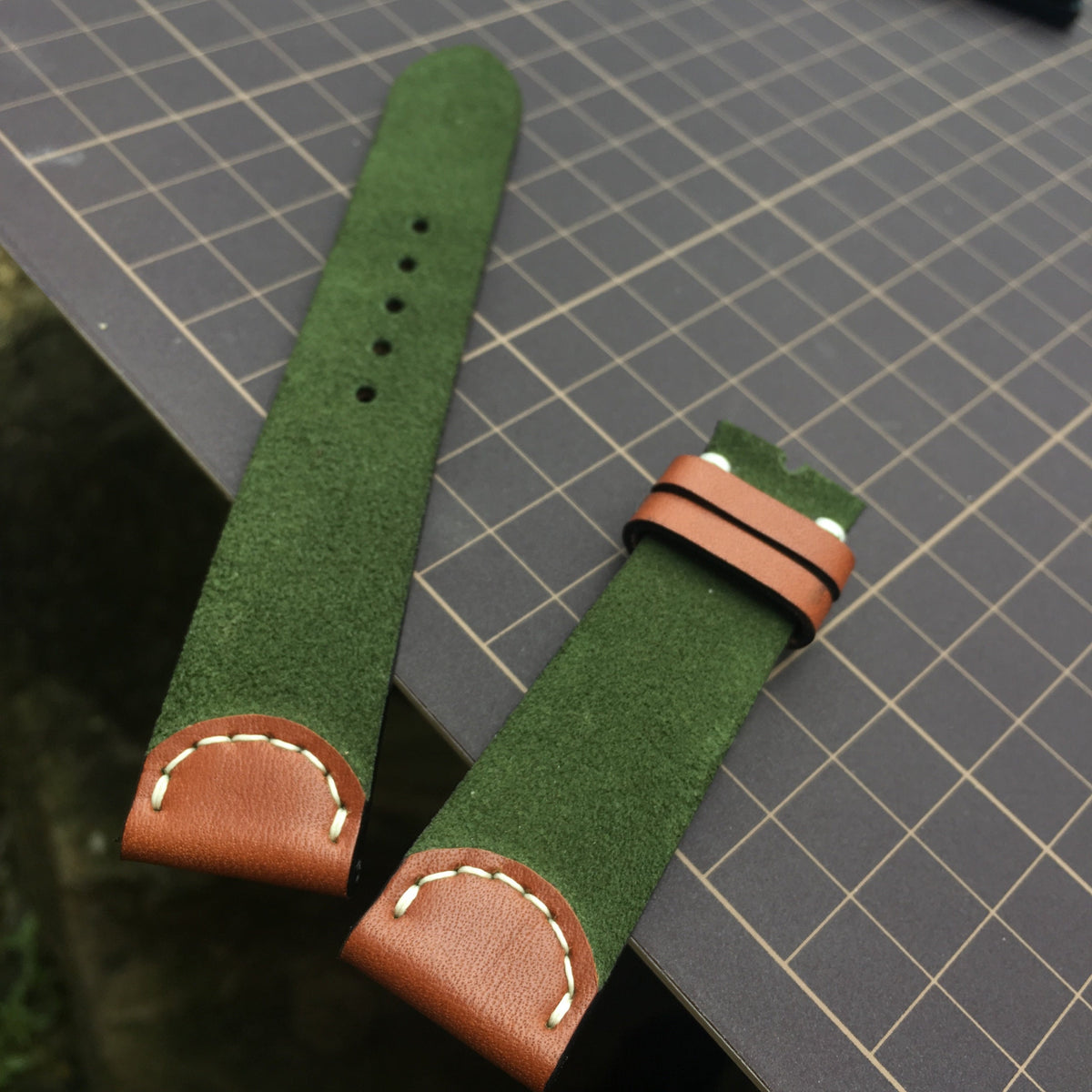 Handmade Leather Watch Strap – Personalized Band, 16–24mm