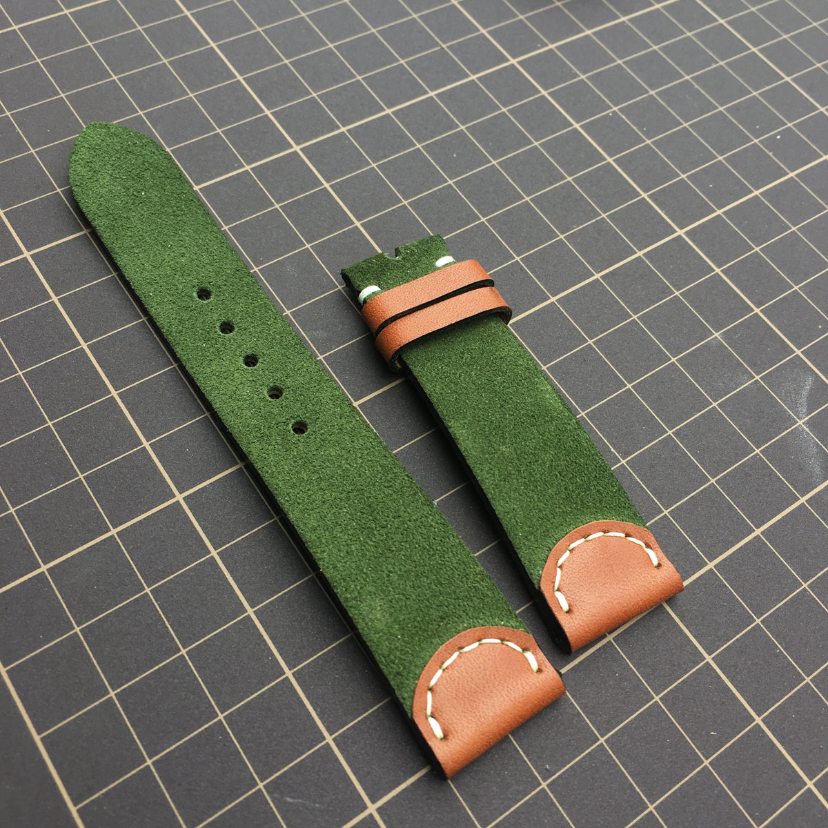 Handmade Leather Watch Strap – Personalized Band, 16–24mm