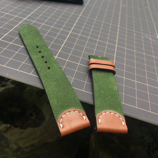 Handmade Leather Watch Strap – Personalized Band, 16–24mm