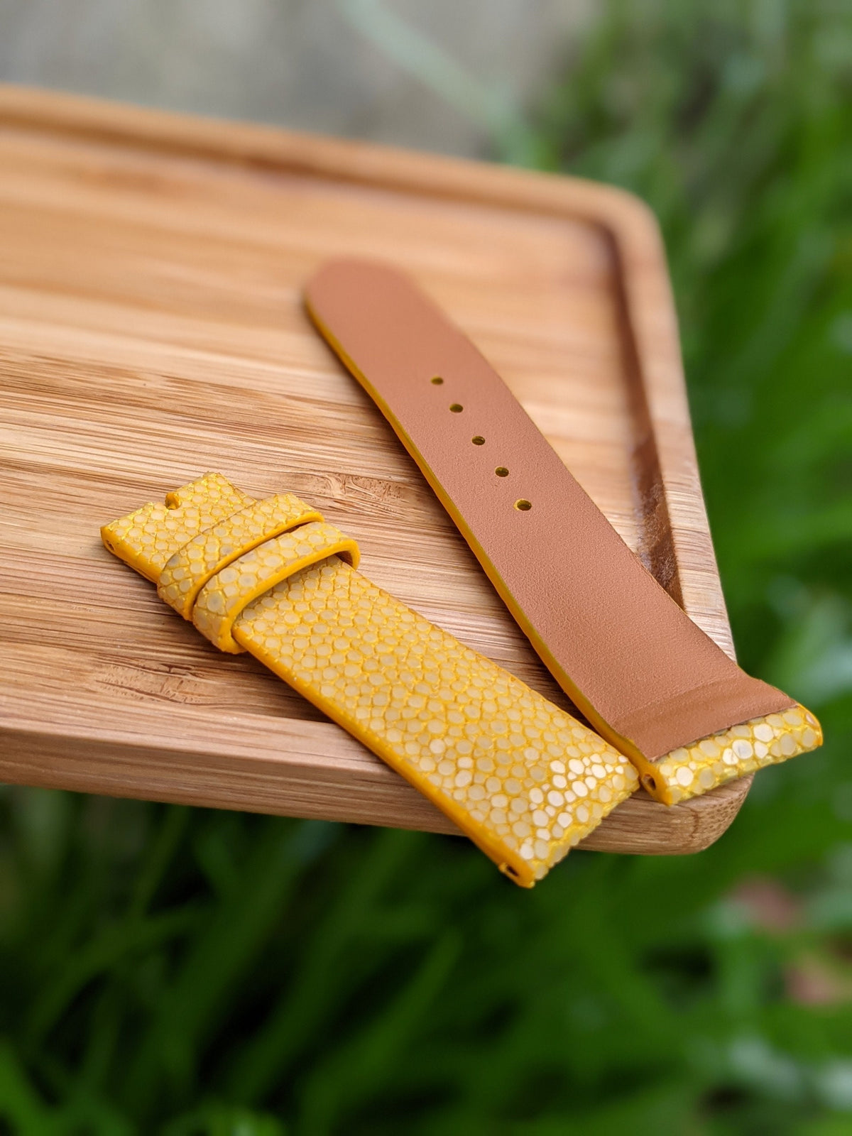 Stingray Leather Watch Strap – Handmade Personalized | 18mm to 24mm