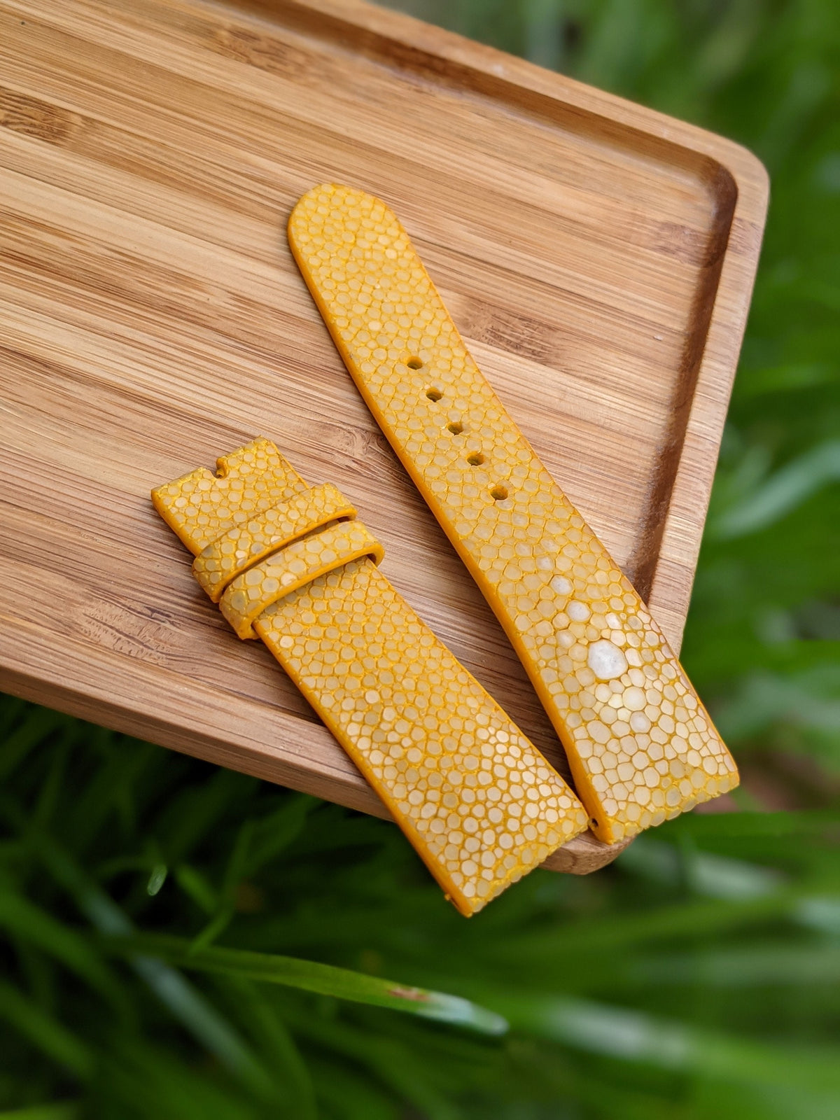 Stingray Leather Watch Strap – Handmade Personalized | 18mm to 24mm