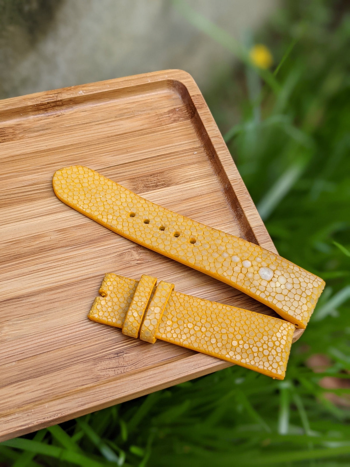 Stingray Leather Watch Strap – Handmade Personalized | 18mm to 24mm