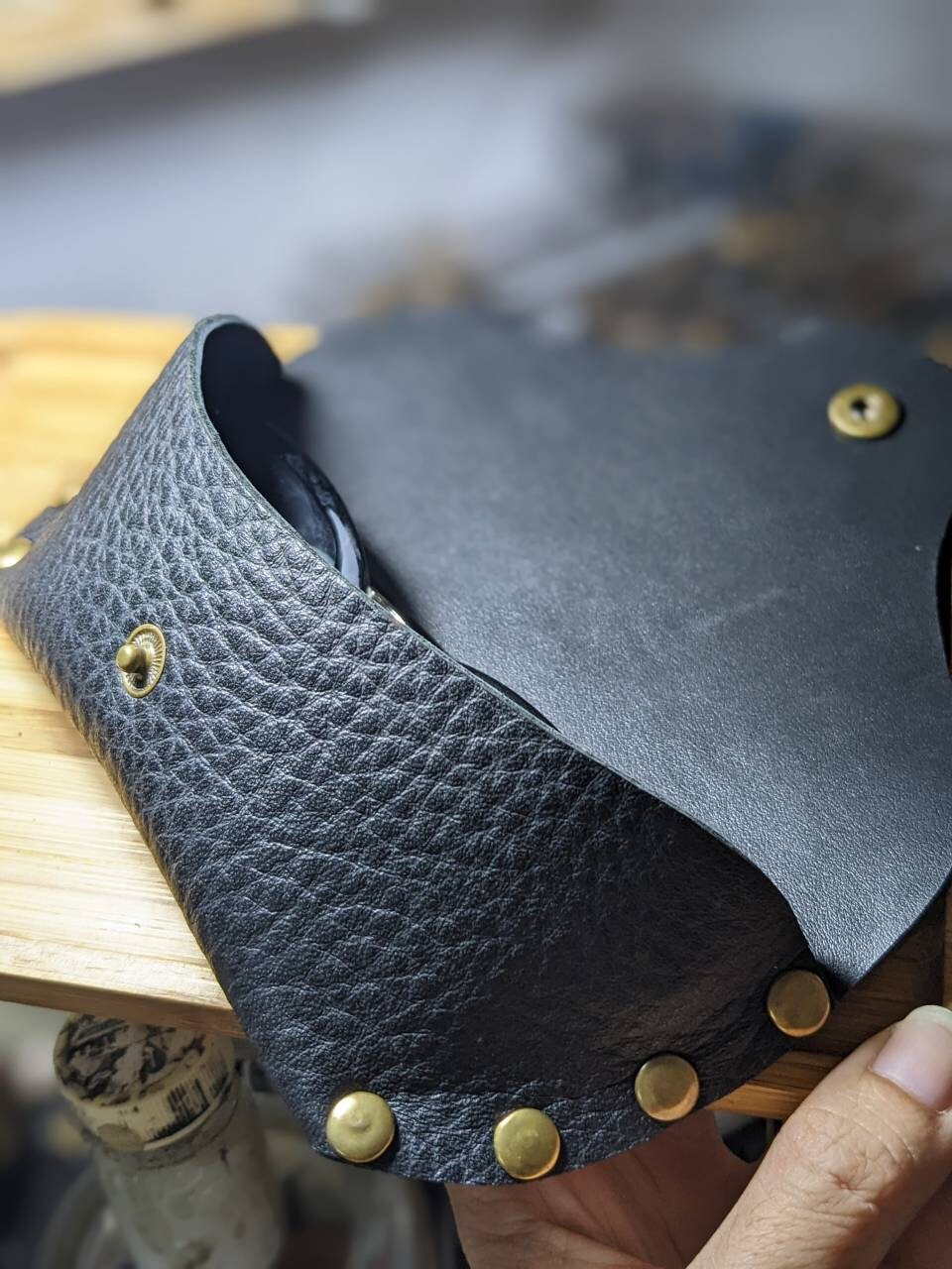 Leather Glasses Case: Personalized Monogram Gift