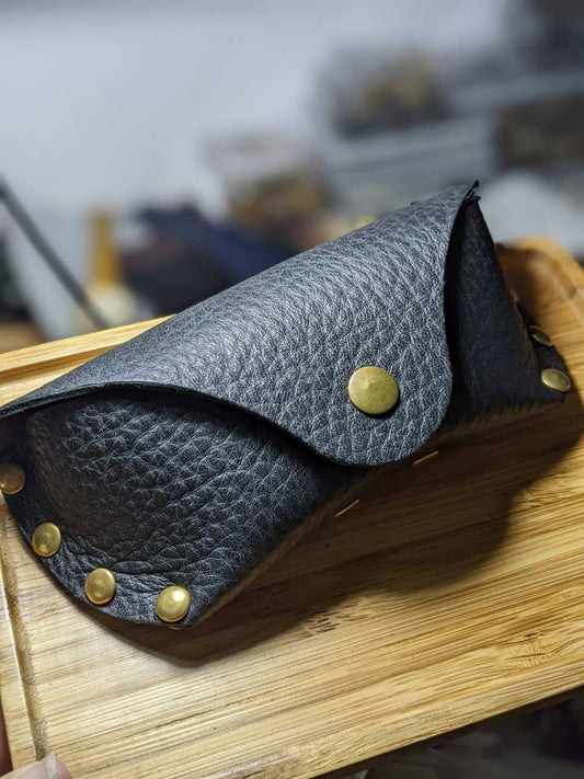 Leather Glasses Case: Personalized Monogram Gift