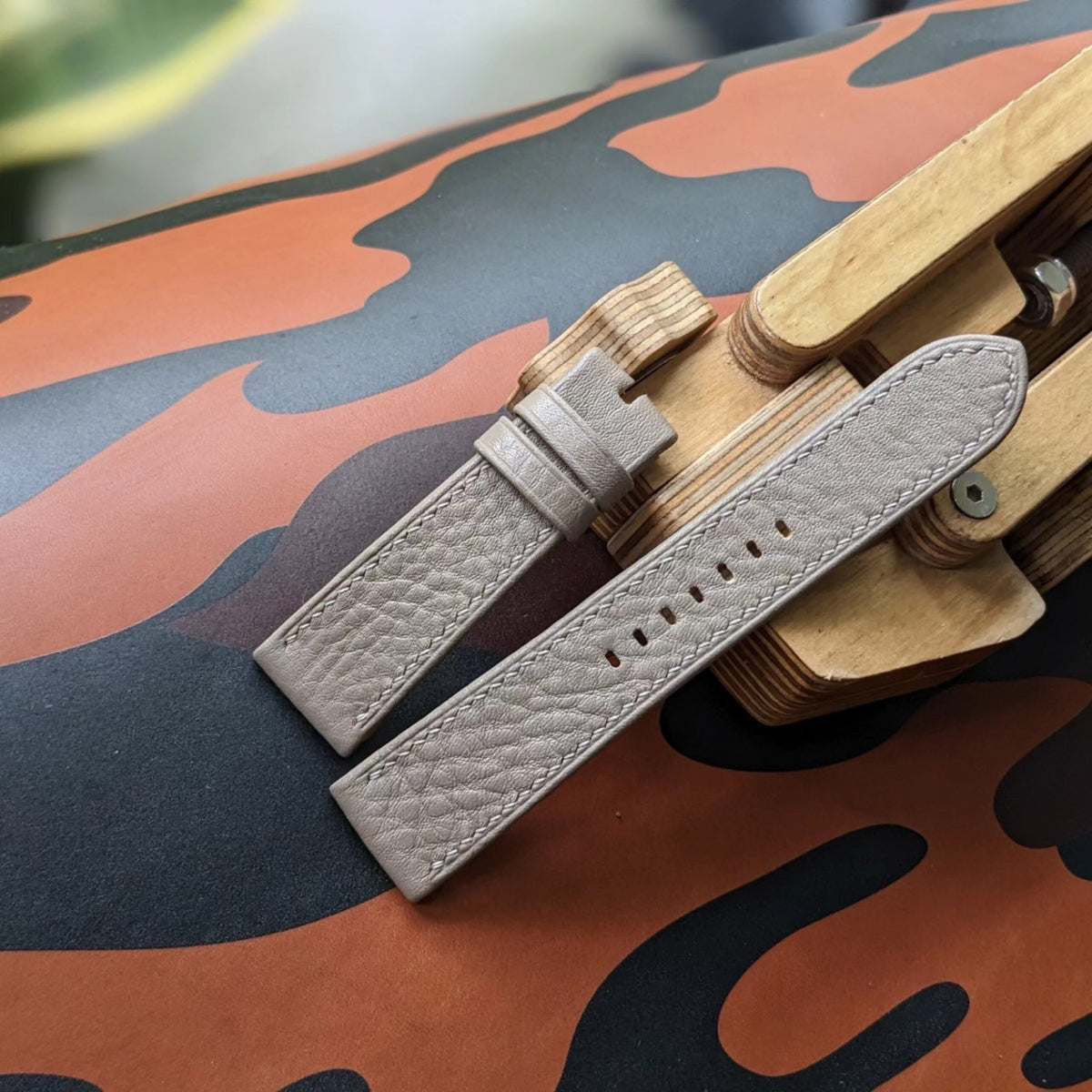 Rolled Edge Calfskin Leather Watch Strap – Handmade | 18mm to 24mm