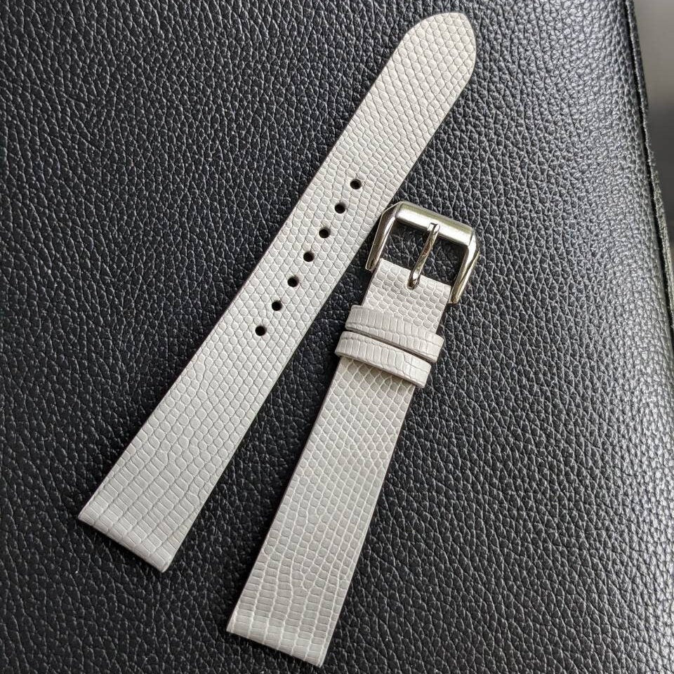 Lizard Leather Watch Band: Handmade Personalized Strap (18mm-24mm)
