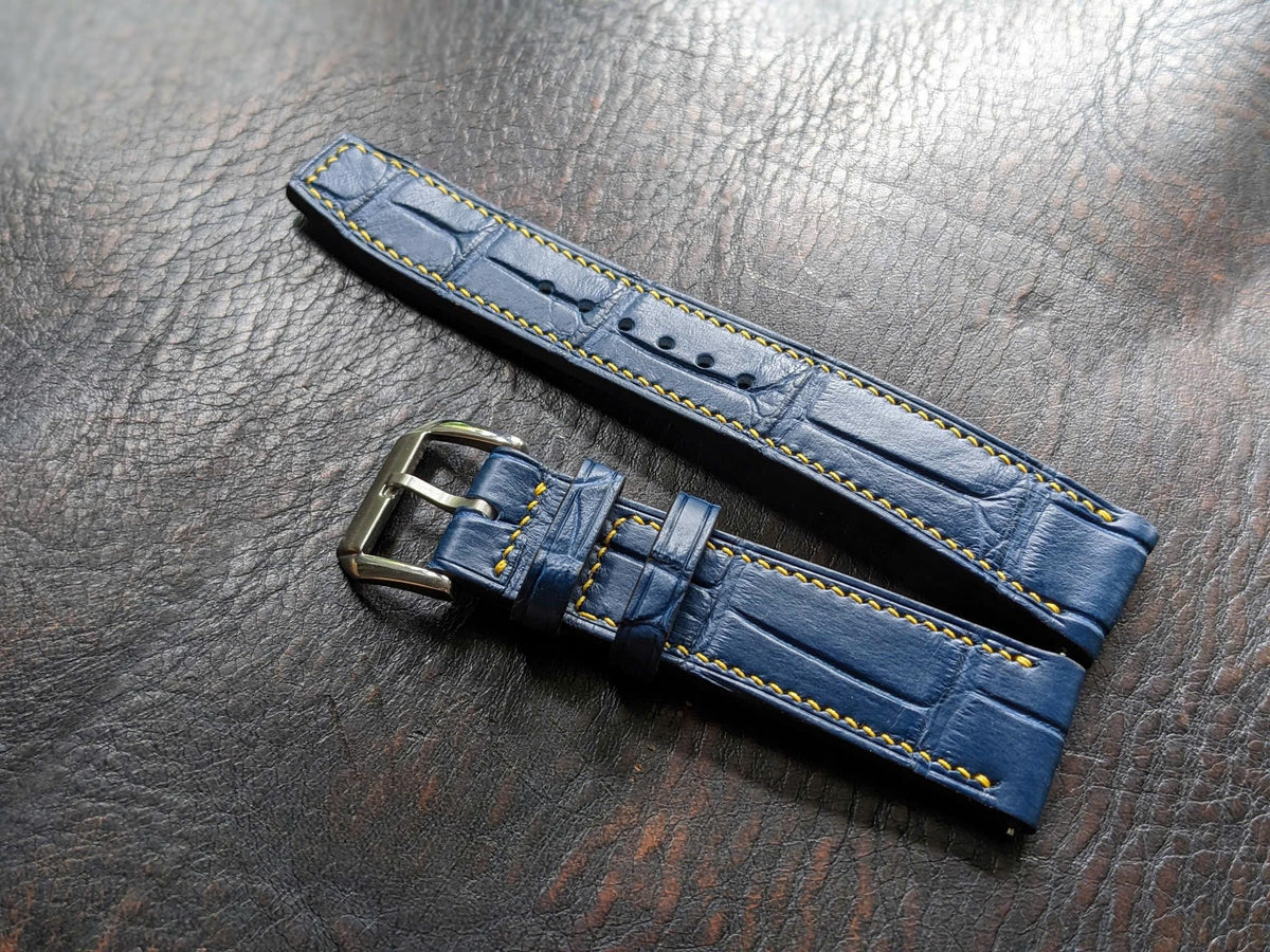 Alligator Leather Watch Strap – Quick Release | Handmade | 18mm to 24mm