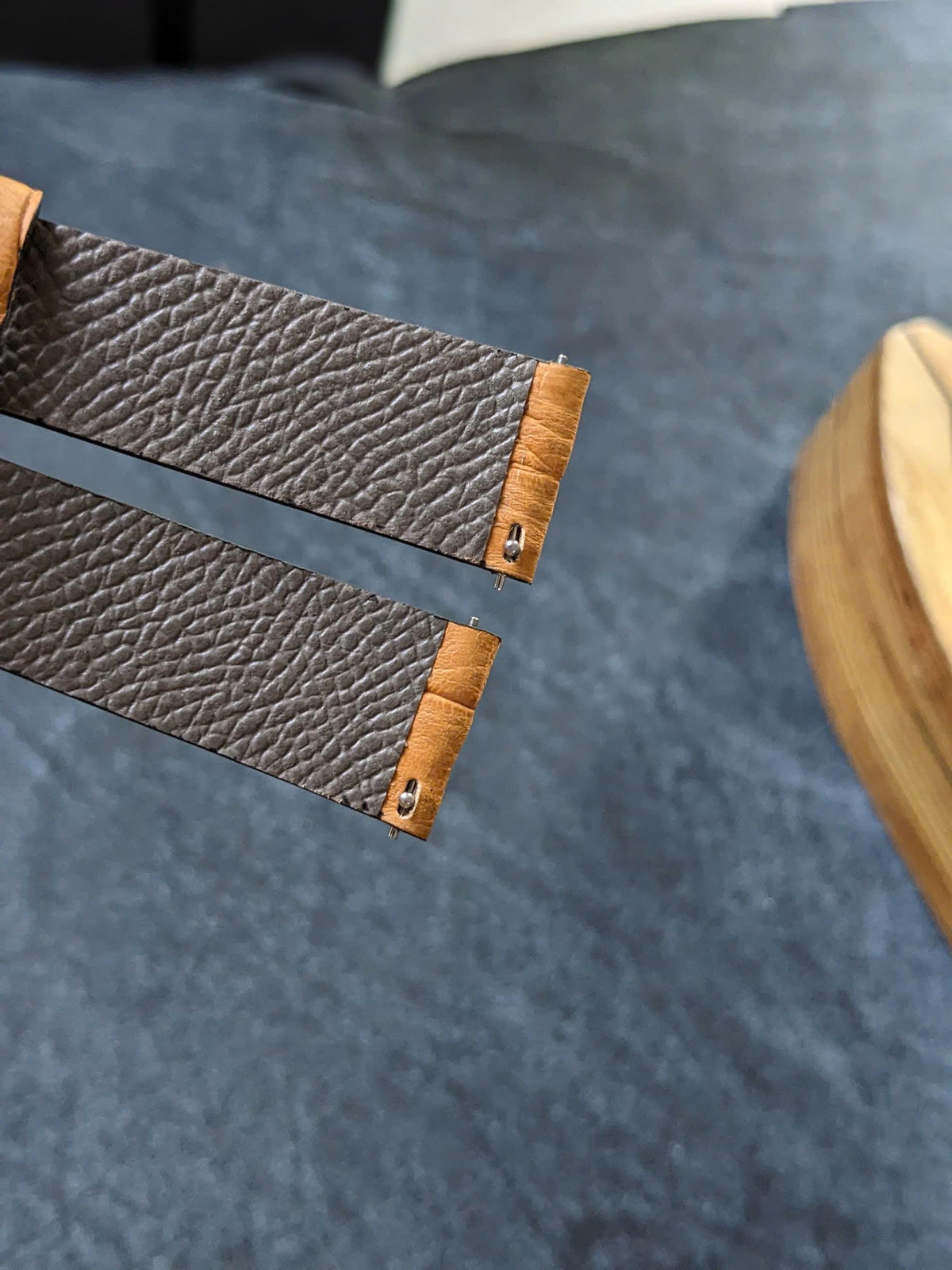Handmade Tan Brown Alligator Leather Watch Strap with Quick Release Size 18mm - 24mm