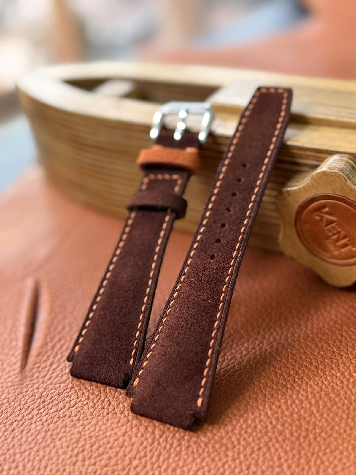 Custom-Made Suede Leather Watch Strap I Watch band size 18mm,20mm,22mm,24mm
