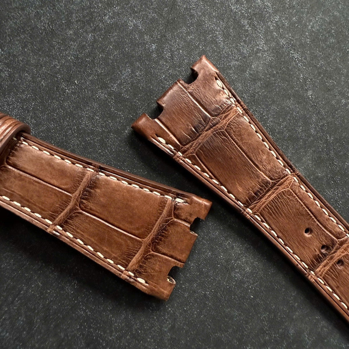 Handmade Alligator Leather Watch Strap for AP Royal Oak