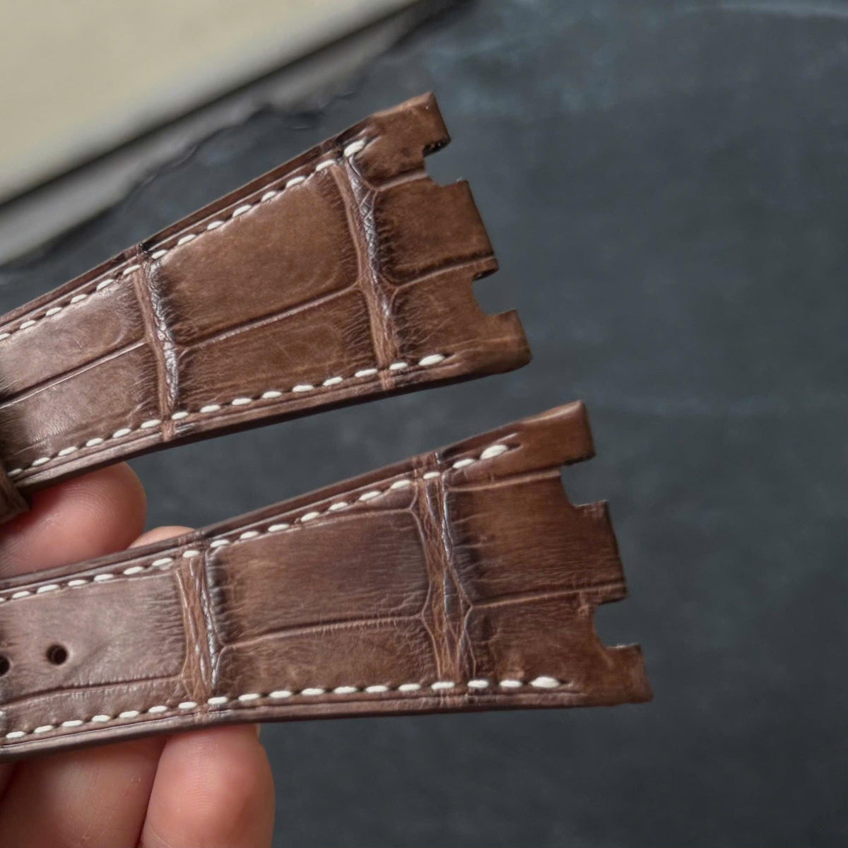 Handmade Alligator Leather Watch Strap for AP Royal Oak