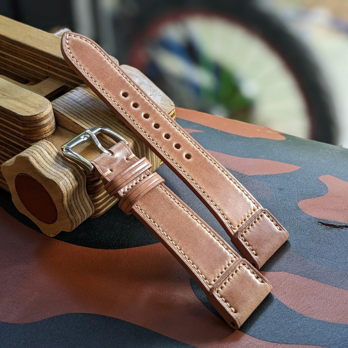 Bespoke Shell Cordovan Watch Strap – Custom Handmade Leather Band