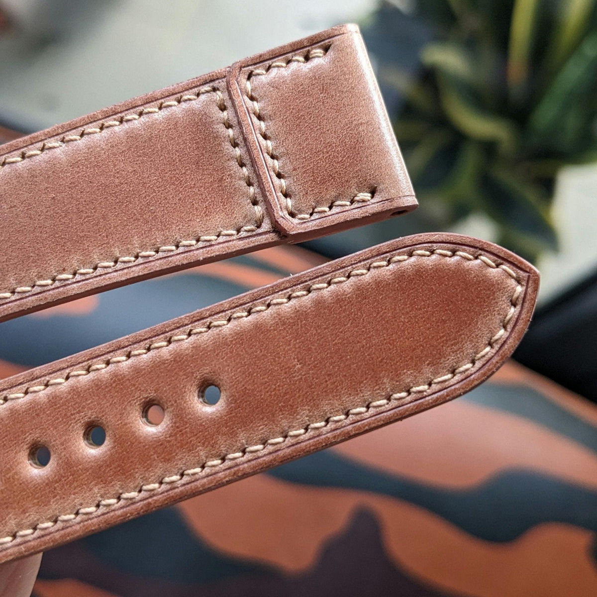 Bespoke Shell Cordovan Watch Strap – Custom Handmade Leather Band