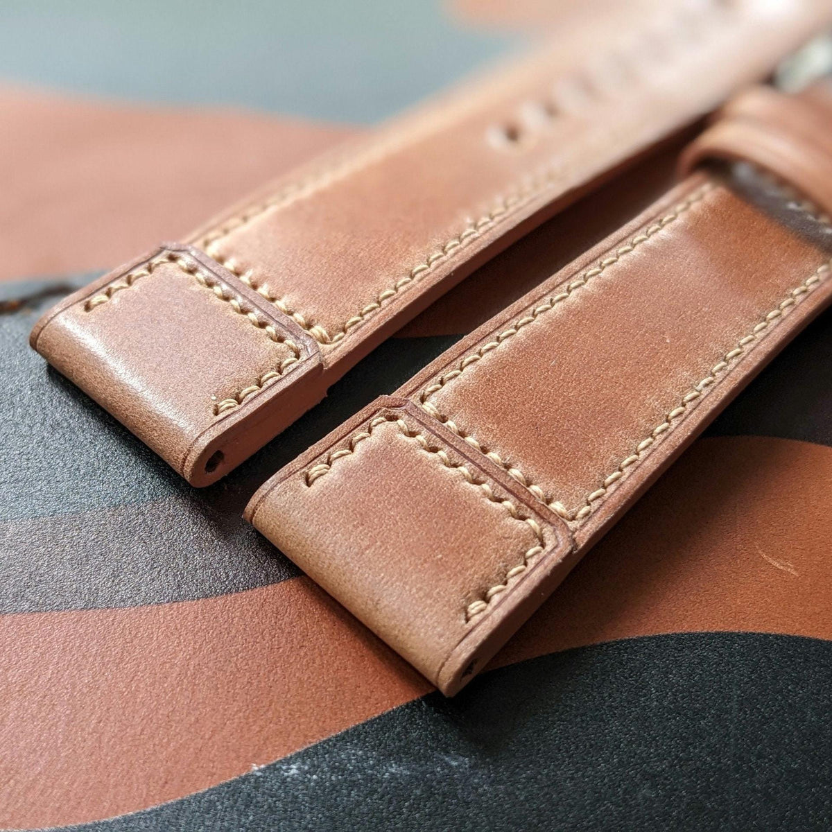 Bespoke Shell Cordovan Watch Strap – Custom Handmade Leather Band