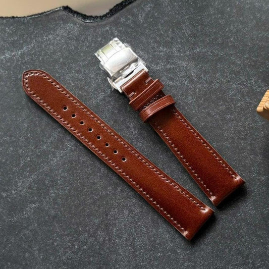 Shell Cordovan Watch Strap – Handmade Horween Leather Band
