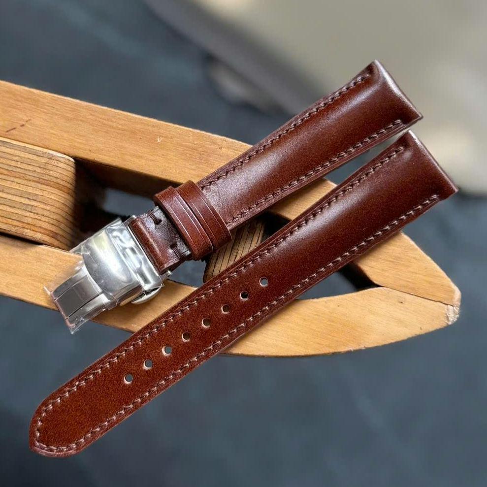 Shell Cordovan Watch Strap – Handmade Horween Leather Band