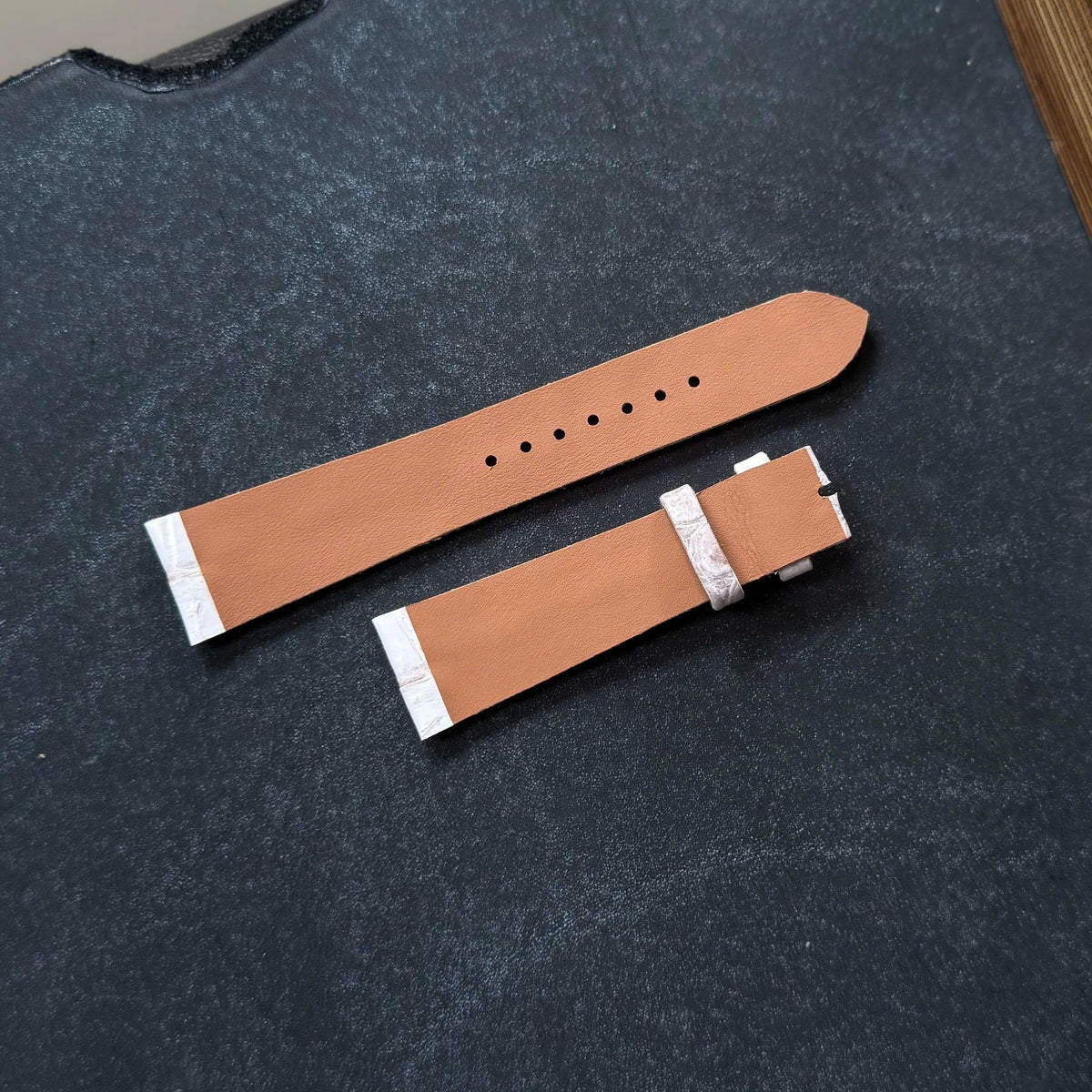 Himalaya Alligator Leather Watch Strap No Stitching Quick Release size 18mm-24mm
