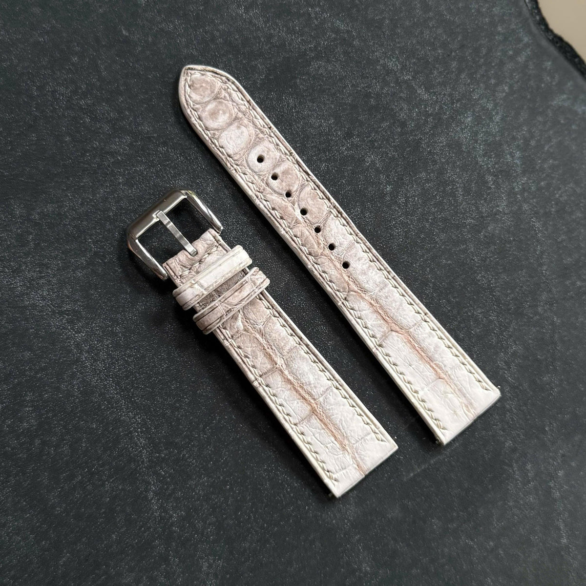 Himalaya Alligator Leather Watch Strap With Quick Release size 18mm-24mm