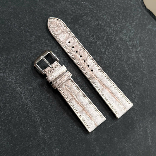 Himalaya Alligator Leather Watch Strap With Quick Release size 18mm-24mm