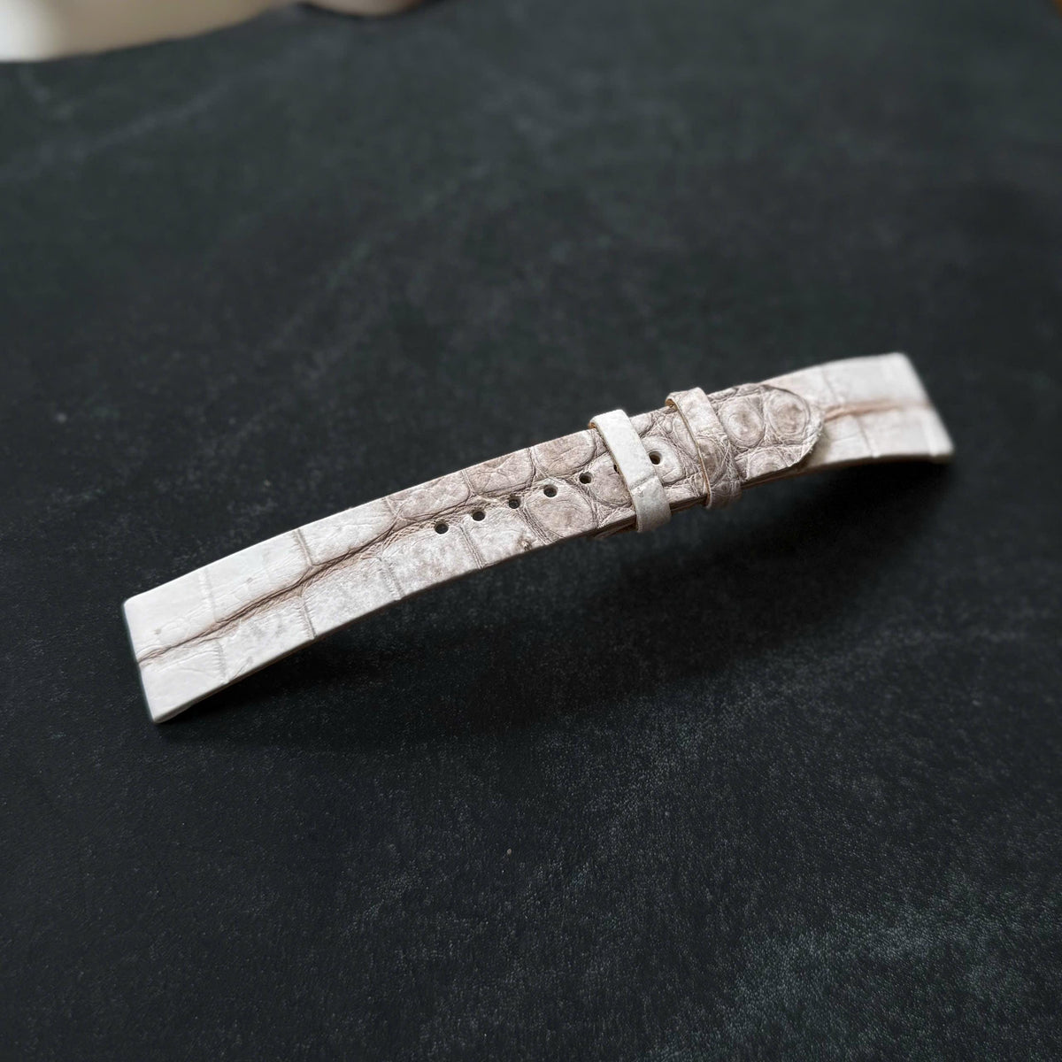 Himalaya Alligator Leather Watch Strap No Stitching Quick Release size 18mm-24mm