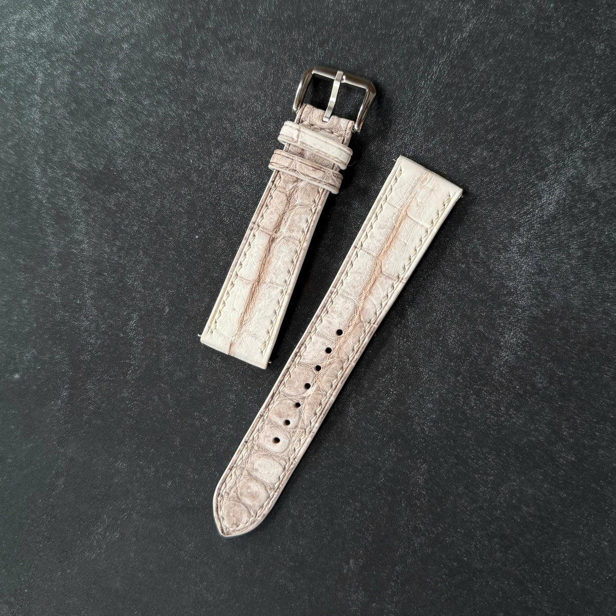 Himalaya Alligator Leather Watch Strap With Quick Release size 18mm-24mm