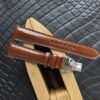 Handmade Shell Cordovan watch strap with deployant clasp