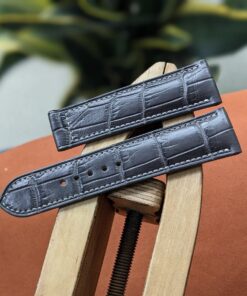 Alligator Watch Strap Handmade Leather For Omega Watches I Watch band size 18mm, 20mm, 22mm, 24mm