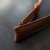 Rolled Edge Alligator Watch Strap Handmade Leather I Tan Brown Color I Curved Lug Watch band