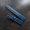 Alligator Watchstraps Leather with Quick Release - Watch band size 18mm, 20mm, 22mm, 24mm